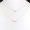 DEVASHRII JEWEL • 廸瓦許輕珠寶 - Classic Solitaire 0.1 克拉 經典六爪單顆鑽石鎖骨項鍊 [白K金]2 | 日本輕珠寶