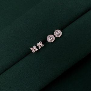 DEVASHRII JEWEL廸瓦許輕珠寶Starlight blossom 0.2 克拉 diamond 經典綻放鑽石耳環IMG_0764