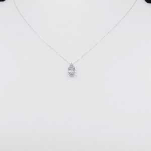 DEVASHRII JEWEL • 廸瓦許輕珠寶 | Teardrop Pear Diamond 0.12 克拉梨形水滴鑽石鎖骨項鍊I