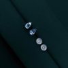 DEVASHRII JEWEL • 廸瓦許輕珠寶 | Pear Aquamarine 0.63 克拉梨形水滴海水藍寶石耳環[白K金]I